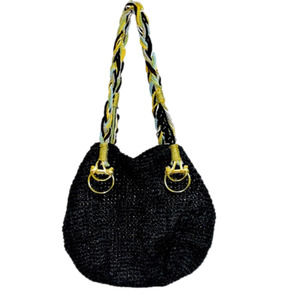Braciano Boho Braided Straw Bag
